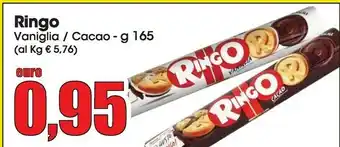 Carrefour Market Pavesi Pavesi - Ringo Cacao 165 g(ml) offerta
