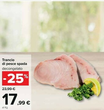 Carrefour Pesce spada offerta