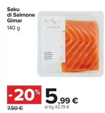 Carrefour Gimar Salmone offerta