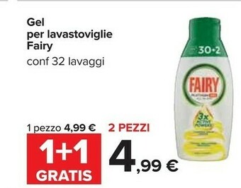 Carrefour Fairy Detersivo lavastoviglie offerta
