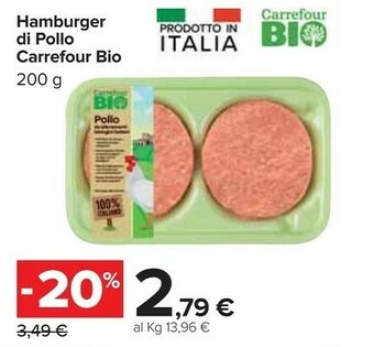 Carrefour Hamburger offerta