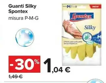 Carrefour Silky Guanti in lattice offerta