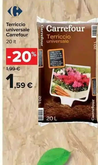 Carrefour Carrefour Terriccio Universale 20L offerta