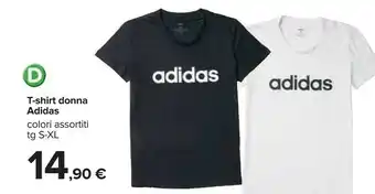Carrefour Adidas T-Shirt Donna offerta