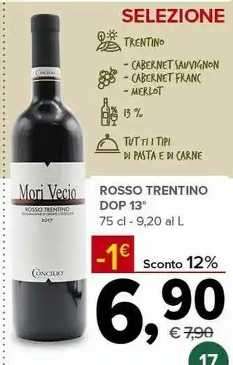 Todis Rosso Trentino Dop offerta