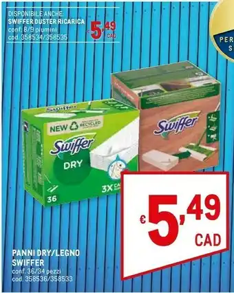 Metro Swiffer Dry 34 Pz offerta