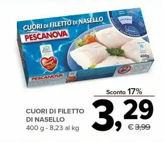 Todis Pescanova Cuori Di Filetto Di Nasello 400 G(ml) offerta