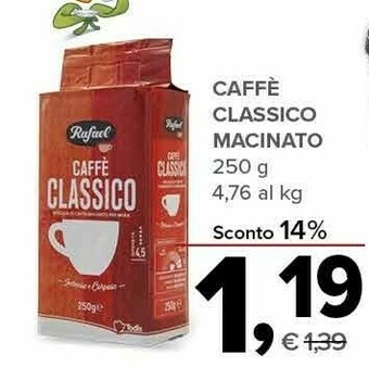 Todis Rafael Caffe Classico Macinato offerta