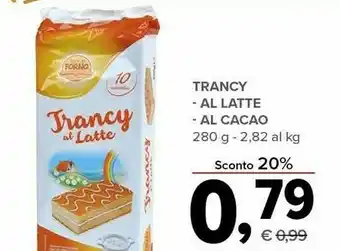 Todis I Tesori Del Forno Trancy Al Latte offerta
