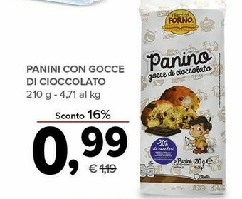 Todis I Tesori Del Forno Panini Con Gocce Di Cioccolato offerta