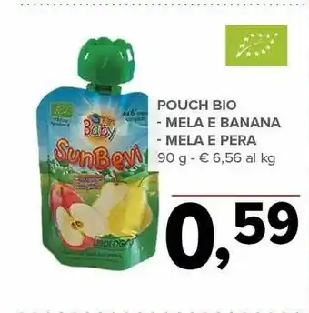 Todis Pouch Bio Mela E Banana/ Mela E Pera 90 G offerta