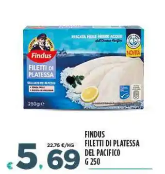 Deco Superfreddo FINDUS FILETTI DI PLATESSA DEL PACIFICO G 250 offerta