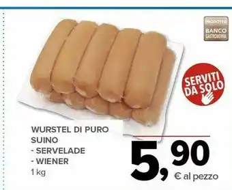 Todis Wurstel Di Puro Suino Servelade offerta