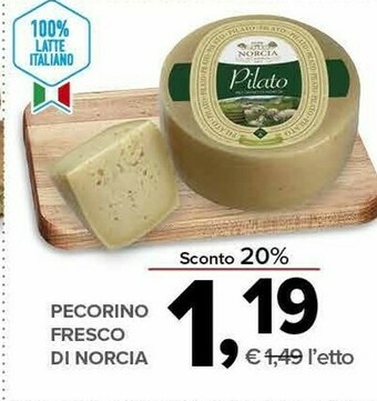 Todis Pecorino Fresco Di Norcia offerta
