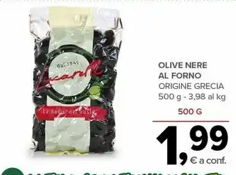 Todis Olive Nere Al Forno Origine Grecia 500 G offerta