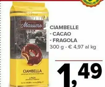 Massimo Ciambelle Cacao 300 G