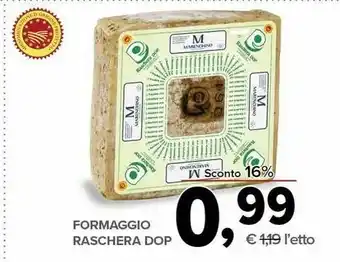 Todis Formaggio Raschera Dop offerta