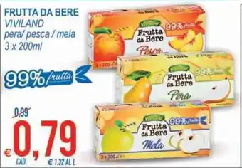 MD Discount Frutta da Bere 3x200ml offerta