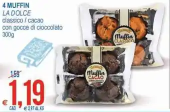 MD Discount La Dolce 4 Muffin 300g offerta