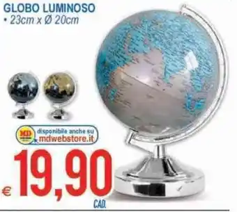 Globo Luminoso 23cm x Ø20cm