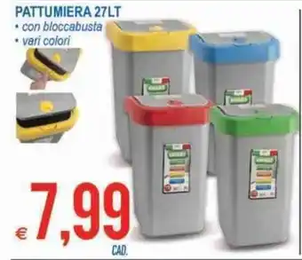 MD Discount Pattumiera 27lt offerta