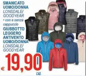 MD Discount Smanicato Uomo/Donna, Giubbotto Leggero Antivento Uomo/Donna offerta