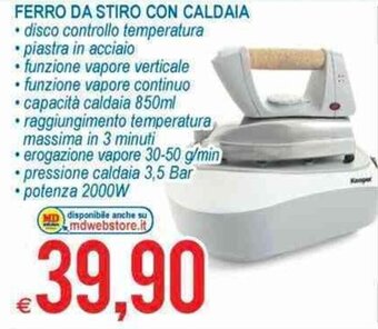 MD Discount Ferro da Stiro con Caldaia offerta