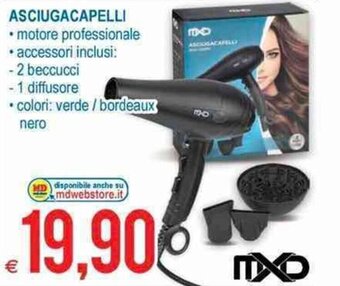 MD Discount MXD Asciugacapelli offerta