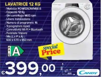 MD Discount Candy Lavatrice 12Kg offerta