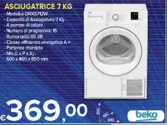 MD Discount beko Asciugatrice 7Kg offerta