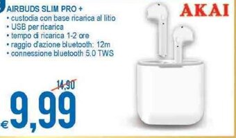 MD Discount Akai Airbuds Slim Pro+ offerta