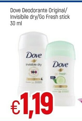 Famila Dove Deodorante offerta