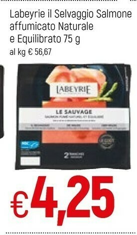 Famila Labeyrie Salmone affumicato offerta