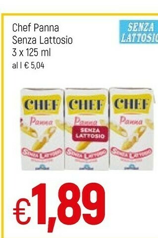 Famila Parmalat Chef Panna offerta