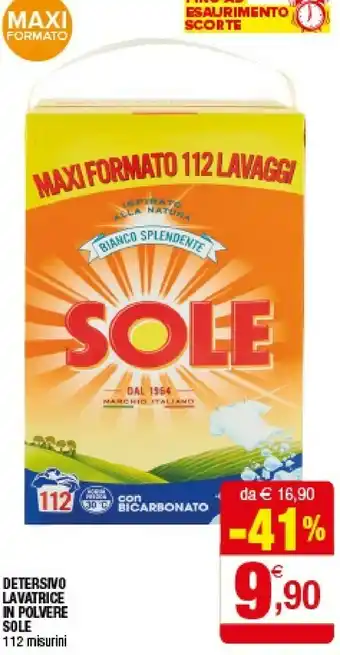 Iperal Sole Detersivo Lavatrice In Polvere offerta