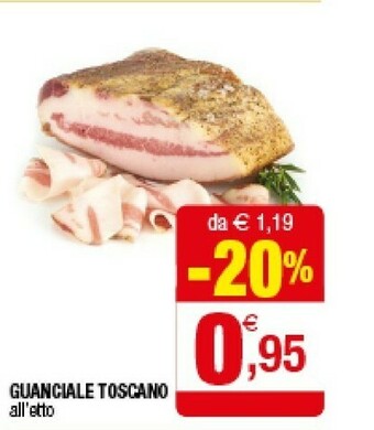 Iperal Guanciale Toscano offerta