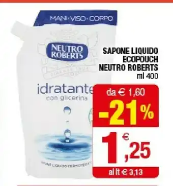 Iperal Neutro Roberts Sapone Liquido Ecopouch offerta