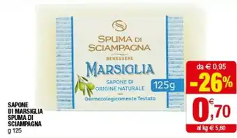 Iperal Spuma Di Sciampagna Sapone Di Marsiglia offerta