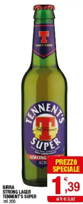 Iperal Tennent's Birra Strong Lager Super offerta