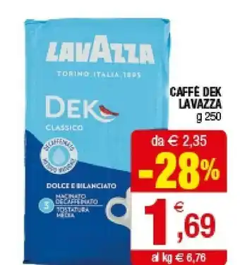 Iperal Lavazza Caffe Dek offerta
