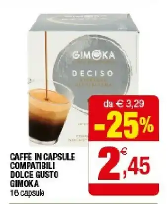 Iperal Gimoka Caffe In Capsule Compatibili Dolce Gusto offerta