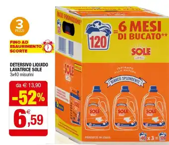 Iperal Sole Detersivo Liquido Lavatrice offerta