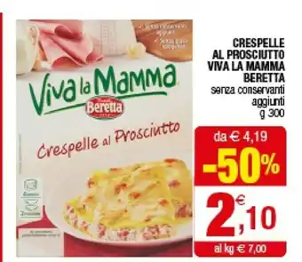 Iperal Beretta Crespelle Al Prosciutto Viva La Mamma offerta