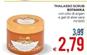 MD Discount Botanika Thalasso Scrub Con Olio Di Argan E Gel Di Aloe Vera offerta