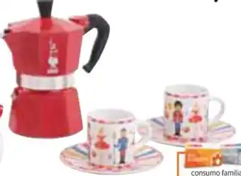 Spazio Conad SET MOKA E TAZZINE BIALETTI coppia di tazzine e moka da 3 tazze offerta