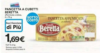 Coop Beretta Pancetta offerta
