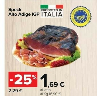 Carrefour Speck Alto Adige Igp offerta