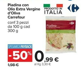 Carrefour Piadine offerta