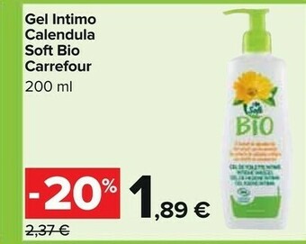 Carrefour Gel Intimo Calendula Soft Bio offerta