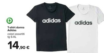 Carrefour Adidas T-Shirt Donna offerta